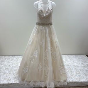 NWT Christina Wu Designer Beaded Wedding Dress